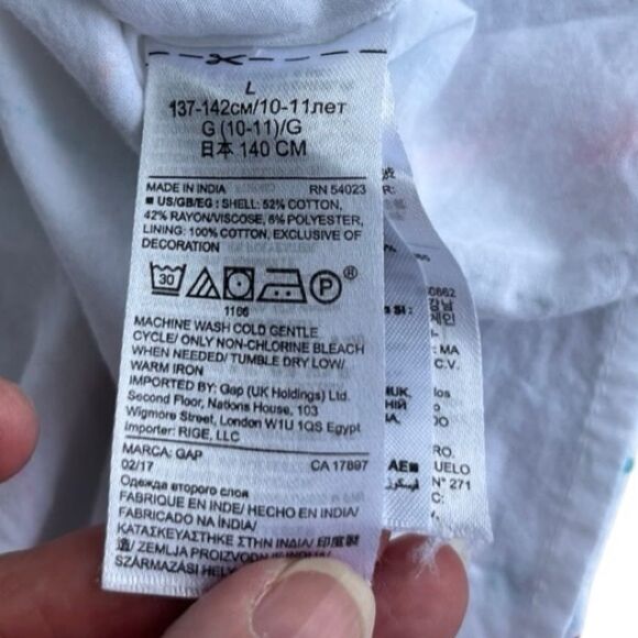 GAP Kids Girls Confetti Ruffle Dress | Size 10 - Picture 6 of 10